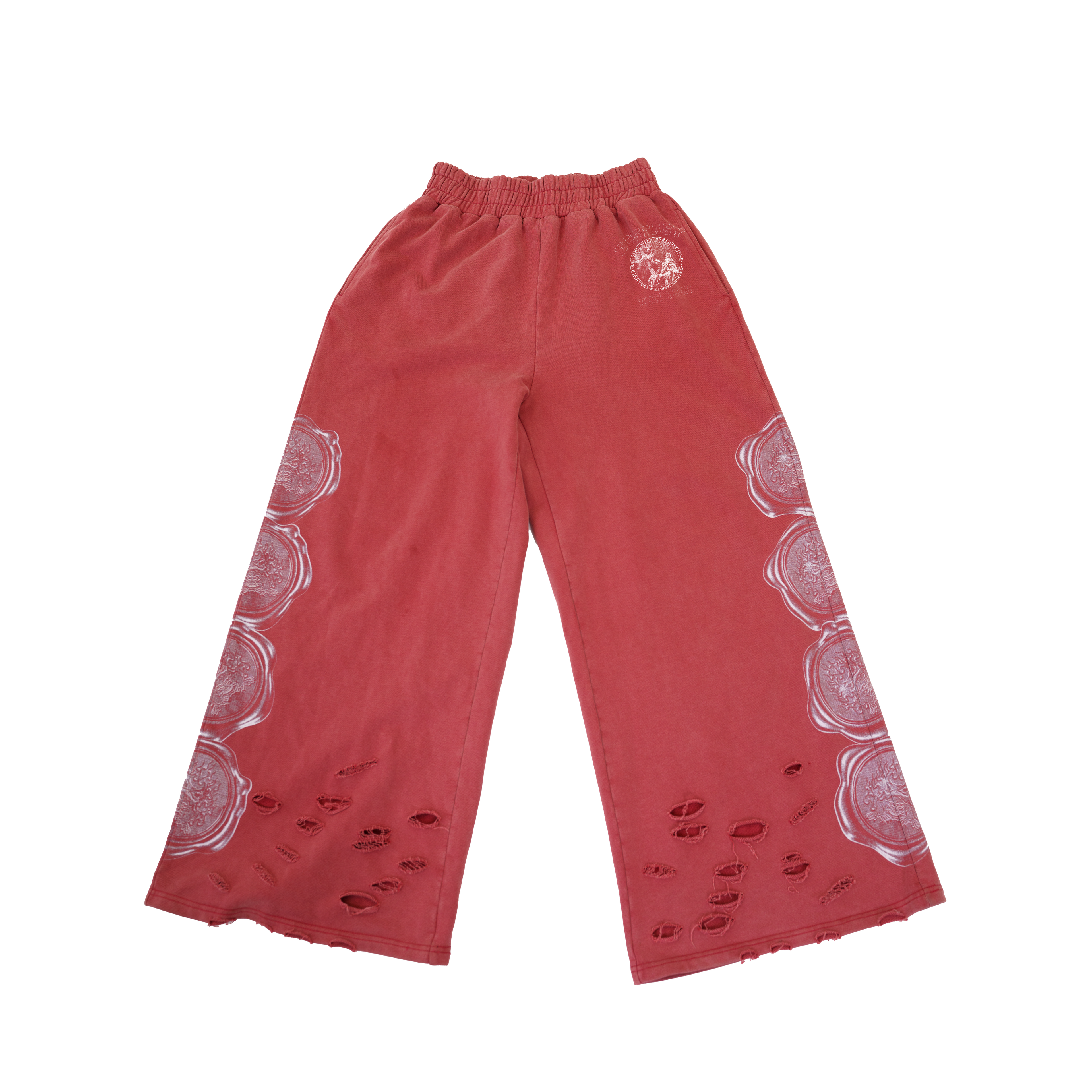 CRIMSON RED "VARSITY" SWEATPANTS